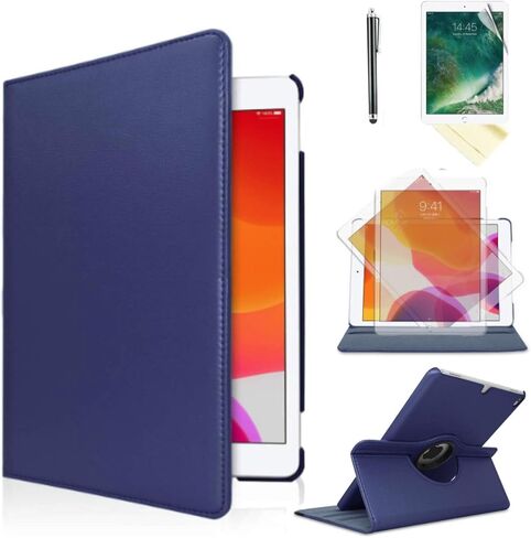 حافظة لجهاز iPad Air الجيل الأول موديلات A1474 A1475A1476 حامل دوار 360 درجة مع وظيفة الاستيقاظ/النوم أيضًا لجهاز iPad 6th 5th Air2nd Generation 9.7 بوصة (أزرق ملكي) in Kuwait