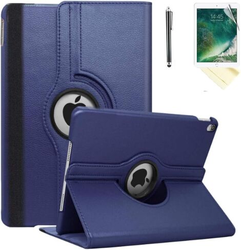 حافظة لجهاز iPad Air الجيل الأول موديلات A1474 A1475A1476 حامل دوار 360 درجة مع وظيفة الاستيقاظ/النوم أيضًا لجهاز iPad 6th 5th Air2nd Generation 9.7 بوصة (أزرق ملكي) in Kuwait