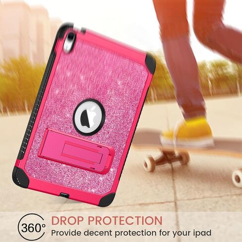 BENTOBEN for iPad 10th Generation Case, iPad 10.9 Case 2022 with Kickstand Glitter Sparkly 3 Layers Rugged Shockproof Protective Tablet Cover Case for iPad 10.9 Inch 2022 Release, Rose Gold in Saudi Arabia