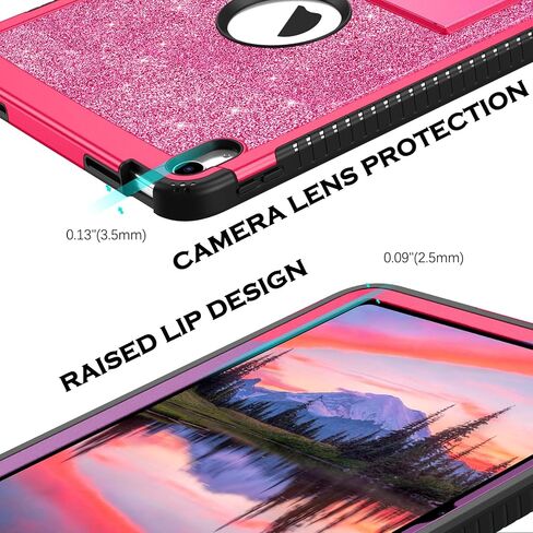 BENTOBEN for iPad 10th Generation Case, iPad 10.9 Case 2022 with Kickstand Glitter Sparkly 3 Layers Rugged Shockproof Protective Tablet Cover Case for iPad 10.9 Inch 2022 Release, Rose Gold in Saudi Arabia
