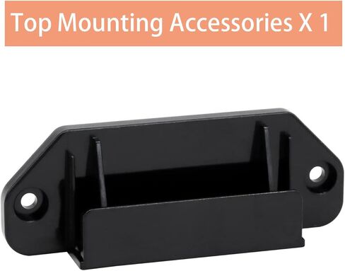 Retractable Baby Gate Replacement Parts Mesh Baby Gate Hardware Retractable Dog Gate Full Set Wall Mounting Baby Gate Parts Retractable Pet Gate Accessories with Screws, Black in Saudi Arabia