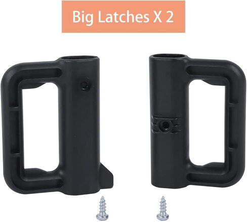 Retractable Baby Gate Replacement Parts Mesh Baby Gate Hardware Retractable Dog Gate Full Set Wall Mounting Baby Gate Parts Retractable Pet Gate Accessories with Screws, Black in Saudi Arabia