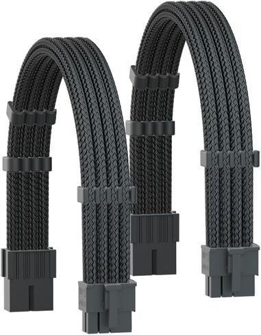 Extension PC Cablemod Sleeve,18AWG ATX 24P+ (2) EPS 8-P+(1) PCI-E8-P with Cable Combs,Crafted from Gold-Plated Materials in Saudi Arabia