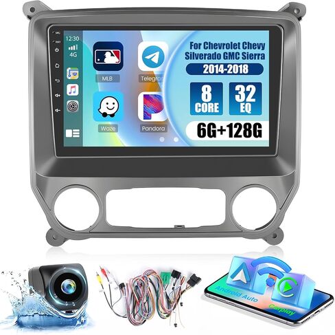 Roinvou [8 Core 6G+128G] for Chevrolet Chevy Silverado GMC Sierra 2014-2018 Android Radio with Wireless Carplay Android Auto, 10.1 Inch IPS Touch Screen Car Stereo, Bluetooth 5.0, 32 EQ, GPS, 59UI in Saudi Arabia
