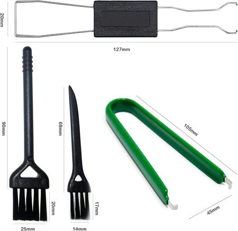 Gikfun Keycap Puller الاستاتيكيه كليب كماشة مفاتيح لوحة دوائر كهربائية IC أداة إزالة الرقائق مع فرشاة تنظيف للوحة المفاتيح الميكانيكية EK1509 in Kuwait