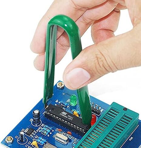 Gikfun Keycap Puller الاستاتيكيه كليب كماشة مفاتيح لوحة دوائر كهربائية IC أداة إزالة الرقائق مع فرشاة تنظيف للوحة المفاتيح الميكانيكية EK1509 in Kuwait