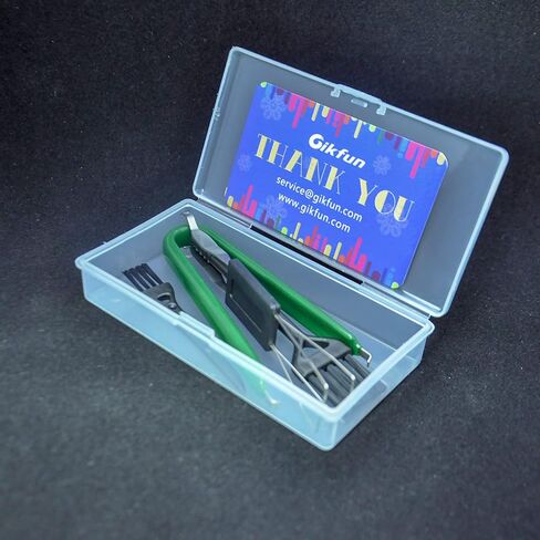 Gikfun Keycap Puller الاستاتيكيه كليب كماشة مفاتيح لوحة دوائر كهربائية IC أداة إزالة الرقائق مع فرشاة تنظيف للوحة المفاتيح الميكانيكية EK1509 in Kuwait