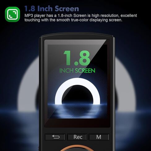 مشغل MP3، مشغلات MP3 Safuciiv بسعة 36 جيجابايت، بلوتوث 5.2، راديو FM، جودة صوت لا تفقد، تسجيل بلمسة واحدة - تجربة صوتية استثنائية لمحبي الموسيقى أثناء التنقل، أسود in Saudi Arabia