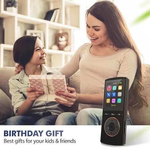 مشغل MP3، مشغلات MP3 Safuciiv بسعة 36 جيجابايت، بلوتوث 5.2، راديو FM، جودة صوت لا تفقد، تسجيل بلمسة واحدة - تجربة صوتية استثنائية لمحبي الموسيقى أثناء التنقل، أسود in Saudi Arabia