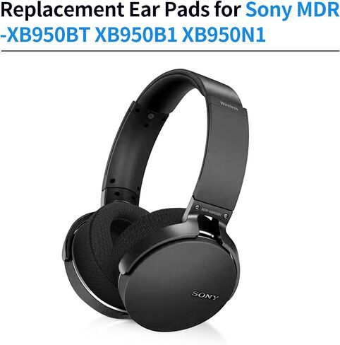 وسائد أذن بديلة من XBERSTAR لسماعات Sony MDR-XB950BT، وسائد أذن لسماعات الرأس، وأجزاء إصلاح أكواب الأذن (وسادات أذن شبكية سوداء) in Saudi Arabia