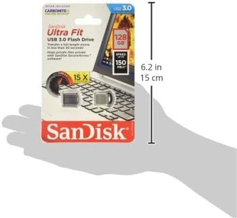 Sandisk Ultra Fit USB3.0 128GB Flash Memory Card (SDCZ43-128G-A46) in Saudi Arabia