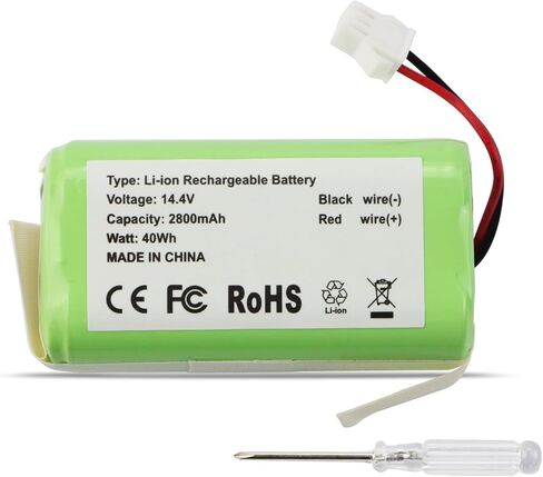 ZTHY New Battery Replacement for Amarey A900 A800 Goovi D380 D382 F007C Onson J10C Tasvor V300 X500 X500 Pro Vacuum Cleaner 14.4V 2800mAh in Saudi Arabia