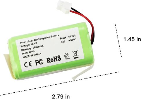 ZTHY New Battery Replacement for Amarey A900 A800 Goovi D380 D382 F007C Onson J10C Tasvor V300 X500 X500 Pro Vacuum Cleaner 14.4V 2800mAh in Saudi Arabia