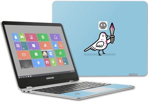 غلاف MightySkins متوافق مع جهاز Samsung Chromebook Plus مقاس 12.3 بوصة (2017 - نحلة الجمعة غير الرسمية | غطاء مغلف من الفينيل واقٍ ومتين وفريد ​​من نوعه | سهل التركيب والإزالة وتغيير الأنماط | صنع في الولايات المتحدة الأمريكية in Saudi Arabia
