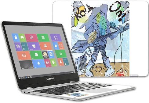 غلاف MightySkins متوافق مع جهاز Samsung Chromebook Plus مقاس 12.3 بوصة (2017 - نحلة الجمعة غير الرسمية | غطاء مغلف من الفينيل واقٍ ومتين وفريد ​​من نوعه | سهل التركيب والإزالة وتغيير الأنماط | صنع في الولايات المتحدة الأمريكية in Saudi Arabia
