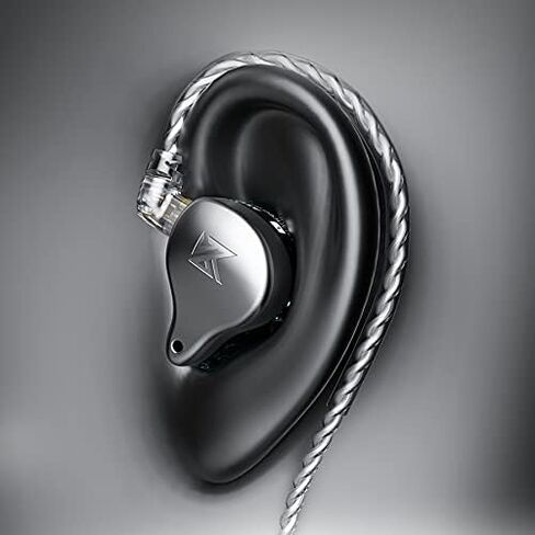 سماعة أذن KZ AST مزودة بـ 12 وحدة BA عالية الدقة وشاشة صوت جهير وسماعة أذن متوازنة وسدادات أذن لتقليل الضوضاء وهندسة الجسم وسماعة موسيقى رياضية مريحة (بدون ميكروفون، أسود) in Kuwait