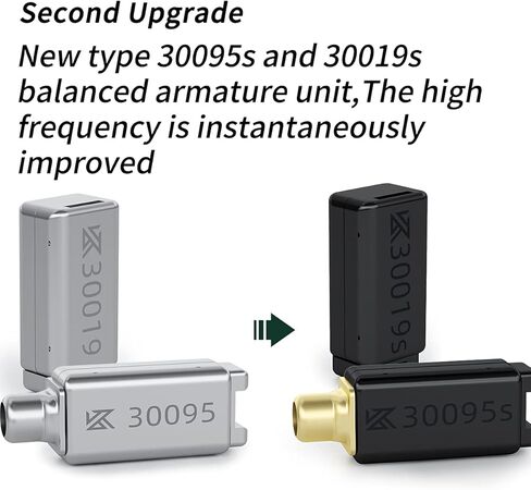 سماعة أذن KZ AST مزودة بـ 12 وحدة BA عالية الدقة وشاشة صوت جهير وسماعة أذن متوازنة وسدادات أذن لتقليل الضوضاء وهندسة الجسم وسماعة موسيقى رياضية مريحة (بدون ميكروفون، أسود) in Kuwait