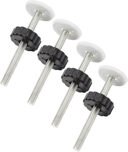AMORBASE Pet Gates Spindle Rods 8mm(M8) - Replacement Threaded Screw Bolts Hardware Parts Kit Wall Protector for Baby Pressure Mounted Safety Door & Pet Stair Gates (White) - by AMORBASE in Kuwait