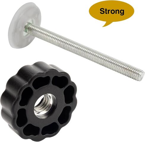 AMORBASE Pet Gates Spindle Rods 8mm(M8) - Replacement Threaded Screw Bolts Hardware Parts Kit Wall Protector for Baby Pressure Mounted Safety Door & Pet Stair Gates (White) - by AMORBASE in Kuwait