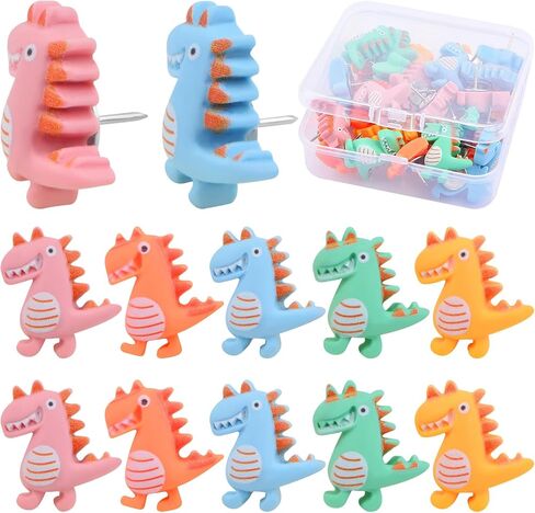 30pcs Mixed Styles Creative Decorative Push Pins Cute Sunflower Bee Butterfly Pushpins Thumb Tacks with a Box for Photos Wall Office Cork/Bulletin Boards Decoration in Saudi Arabia