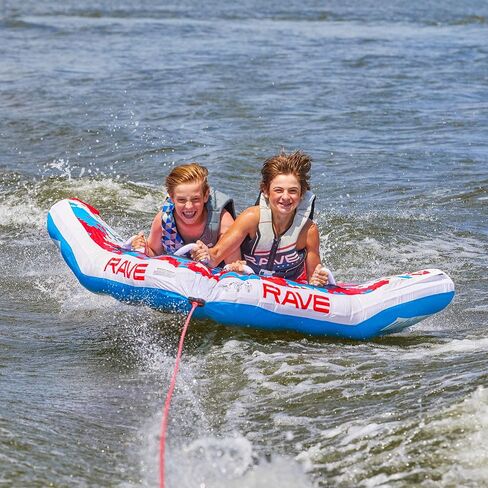 RAVE Sports Mambo Boat Towable Tube - Inflatable Boating Tube for 1-3 Riders, Navy Camo in Kuwait