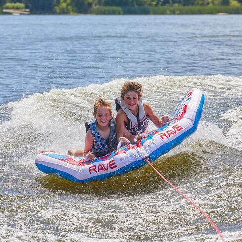 RAVE Sports Mambo Boat Towable Tube - Inflatable Boating Tube for 1-3 Riders, Navy Camo in Kuwait