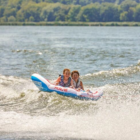 RAVE Sports Mambo Boat Towable Tube - Inflatable Boating Tube for 1-3 Riders, Navy Camo in Kuwait