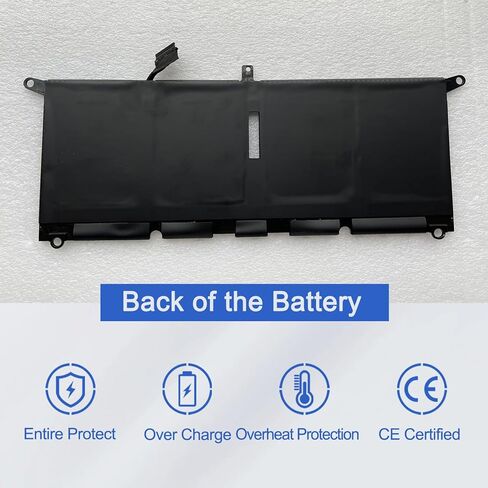 بطارية كمبيوتر محمول HK6N5 DXGH8 متوافقة مع Dell XPS 9370 9380 Inspiron 5390 5391 7490 Vostro 5390 5391 Series Notebook 0DXGH8 0H754V DGV24 0DGV24 WDK63 0WDK63 7.6V 45Wh/5618mAh in Kuwait