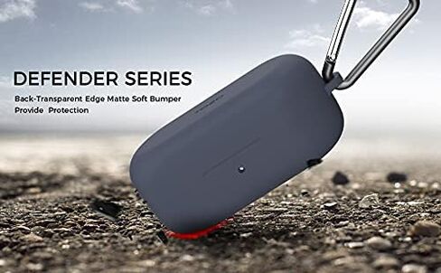 TOZO T12 Protective Silicone Case Shockproof Soft Skin Cover for TOZO T12 Earbuds with Front LED Visible and Keychain Black in Saudi Arabia
