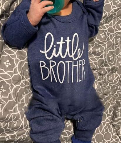 Newborn Baby Boy Clothes Letter Print Romper Set Long Sleeve Round Neck Bodysuit Hat Infant Fall Winter Outfits in Saudi Arabia