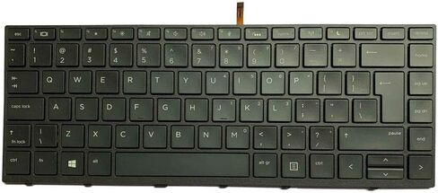 Abakoo New Keyboard Compatible with HP Probook 430 G5 440 G5 445 G5 L01071-001 with Backlit Frame US Black in Saudi Arabia