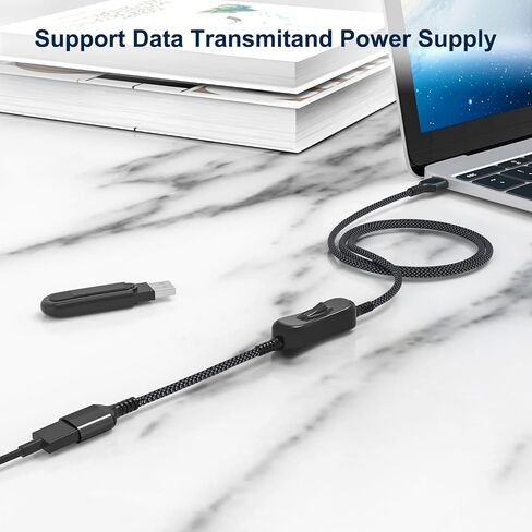 itramax USB تشغيل / إيقاف التبديل كابل 10FT، USB ذكر إلى أنثى تمديد الحبل مع التبديل ترقية تبديل تحكم كابل تبديل الطاقة للكمبيوتر، التلفزيون، Carplay، شرائط LED، مصباح مكتب LED، مروحة، نظام iOS، الضوء in Kuwait