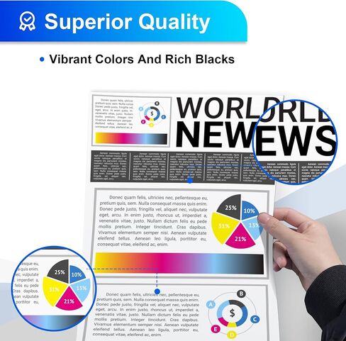 خراطيش حبر 201X مكونة من 4 عبوات عالية الإنتاجية 201A - تعمل مع طابعة HP Color Laserjet Pro MFP M277dw MFP M252dw؛ طابعة ليزر جيت برو MFP M277 M252 الملونة in Kuwait