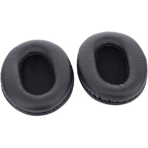 Ear pad Compatible Replacement Ear Pads, AIKKAUK Ear Cushions for Be Compatible withATH M50 M50S M20 M30 M40 ATH SX1 Over Ear Headphones, Leather Soft Foam Headsets Ear Cups Cover, Earpad ×2