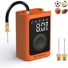 P300 Plus Ball Pump, Electric Basketball Pump Inflation and Deflation, with 3200 mAh Rechargeable Battery, Air Pump for All Sports Balls(Max 18 PSI),Black
