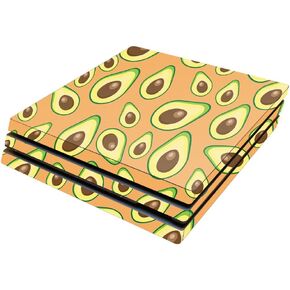 MightySkins Skin Compatible with Sony Playstation 4 Pro PS4 wrap Cover Sticker Skins Orange Avocados