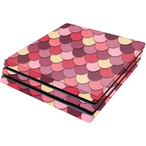 MightySkins Skin Compatible with Sony Playstation 4 Pro PS4 wrap Cover Sticker Skins Pink Scales