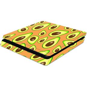 MightySkins Skin Compatible with Sony Playstation 4 Slim PS4 wrap Cover Sticker Skins Orange Avocados