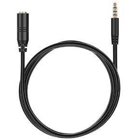 Headphone Extension Cable 3.5mm TRRS Male to TRRS Female Stereo Audio Cable with Microphone 4.9FT/150cm Aux Extension Cord Wire Compatible with Headphone Earphone Speaker to Smartphone Tablet Laptop