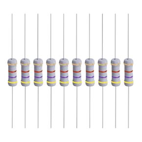 YOKIVE 100 Pcs Metal Oxide Film Resistors, Axis Lead Resistor, Keep Normal Circuit Operation, Great for Electric Power Equipment (Grey, 1W, 2.2K Ohm)