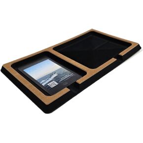 SeaDek Foam | Next Level | Cell Phone & Accessories Boat Dash Holder | 3M Adhesive Backing | Separate Compartments for Cell Phones & Fishing/Boating Tools | Durable Accessory Holder | Mocha over Black