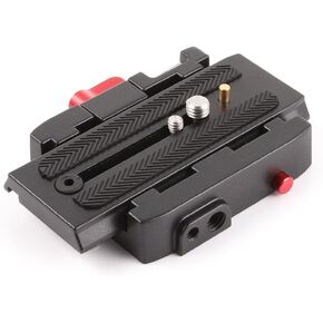 P200 Aluminum QR Quick Release Plate Clamp with 1/4 3/8 inches Screw for Manfrotto 577 501 519 561 Q5 500AH 701HDV 503HDV 7M1W