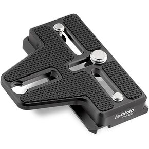 Leftfoto Extended Camera Quick Release Plate Base for DJI RS2/RSC2/RS3/RS3-PRO/RS3 RS 4/ RS 4 Pro Cimbal,Arca-Type Standard,with 1/4" 3/8" Screws (Iengthening Version)