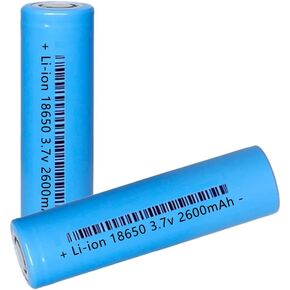 2 Packs 3.7V Flat top Rechargeable Batteries