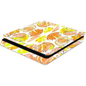 MightySkins Skin Compatible with Sony Playstation 4 Slim PS4 wrap Cover Sticker Skins Yellow Petals