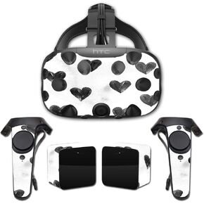 MightySkins Skin Compatible with HTC Vive Full Coverage - Ink Hearts | Protective, Durable, and Unique Vinyl Decal wrap Cover | Easy to Apply, Remove, and Change Styles | Made in The USA