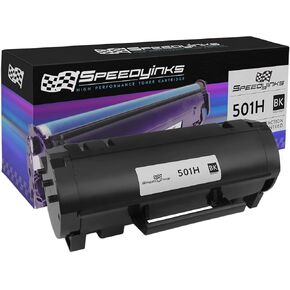 SPEEDYINKS Compatible Toner Cartridge Replacement for Lexmark 501H 50F1H00 High-Yield (Black) Compatible with MS610dtn, MS610de, MS610dte, MS610dn, MS510dn