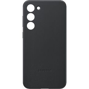 S23+ Leather Case Black