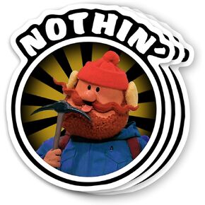 (3Pcs) Yukon Cornelius Nothing Christmas Movie Sticker 3 Inch for Water Bottle, Tumbler, Laptop, Hat, Phone Case