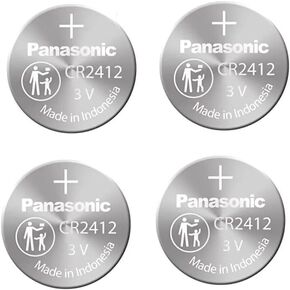 Panasonic CR2412 3V Lithium Battery 1PACK X (4PCS) =4 Single Use Batteries